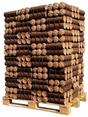 Madeira Densificada – Sem Embalagem Plástica Individual – Palete de 960 kg – Nova