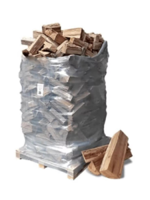 Fardo de lenha de 2 m³ em palete – Lenha – 25 cm – Extra seca – Nova