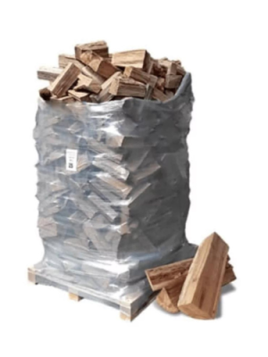 Fardo de lenha de 2 m³ em palete – Lenha – 30 cm – Extra seca – Nova