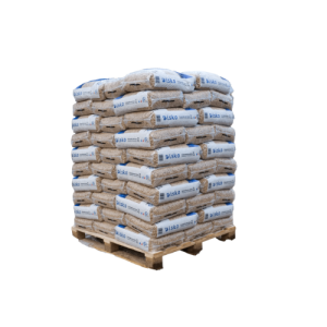 Pellets de madeira Isko – Palete com 70 sacos de 1050 kg – Novo