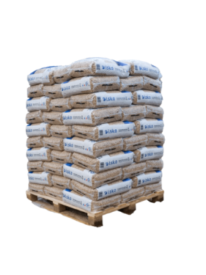 Pellets de madeira Isko – Palete com 70 sacos de 1050 kg – Novo