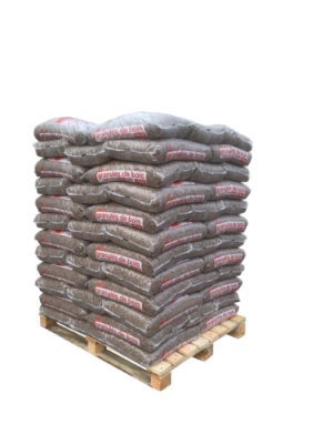 Pellets de madeira premium – Palete com 72 sacos – Novo