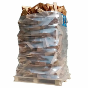 Fardo de lenha em palete – 2 m³ – Lenha – 25 cm – Extra seca – Nova