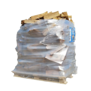 Fardo de lenha em palete – 1,3 m³ – Lenha – 50 cm – Extra seca – Nova